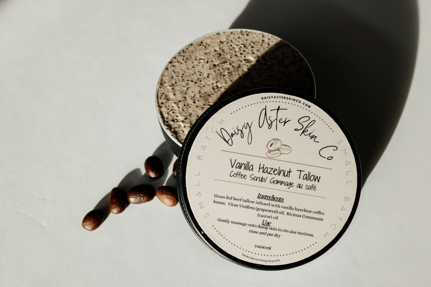 Vanilla Hazelnut Coffee Infused Tallow Scrub