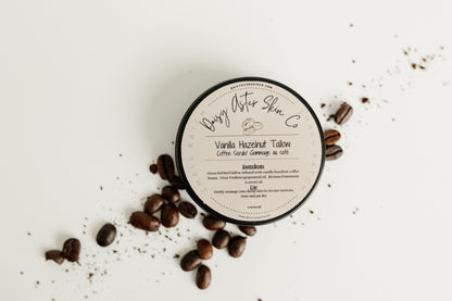 Vanilla Hazelnut Coffee Infused Tallow Scrub